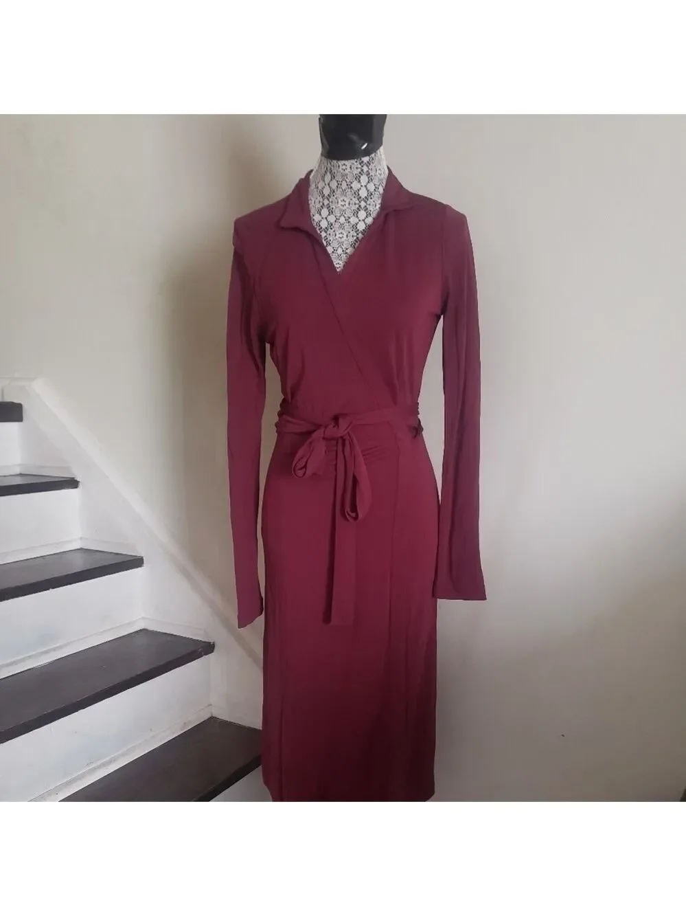 Babaton Long Sleeve Wrap Dress - Picture 10 of 11